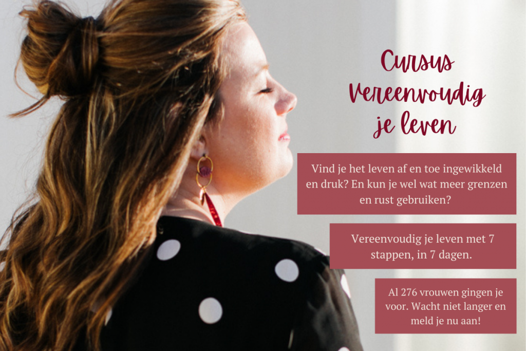 Cursus vereenvoudig je leven